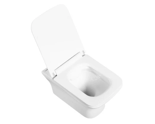 Подвесной безободковый унитаз BelBagno Romano, белый, BB248CHR-SM