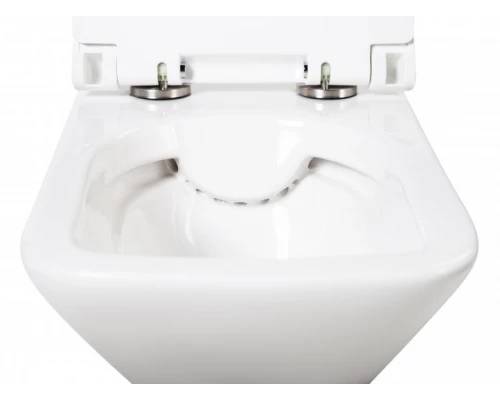 Подвесной безободковый унитаз BelBagno Romano, белый, BB248CHR-SM