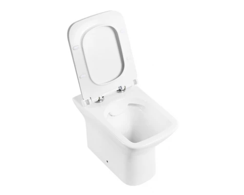 Приставной безободковый унитаз BelBagno Romano, белый, P-trap BB248CBR