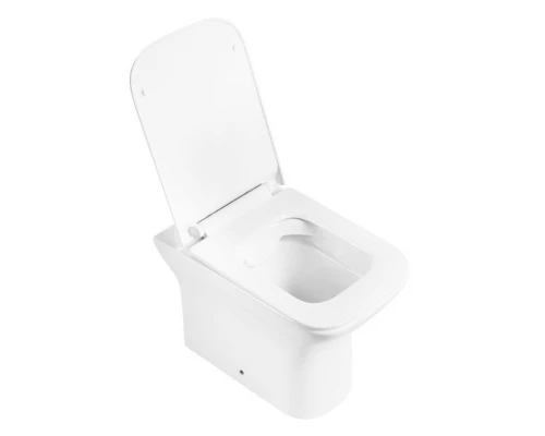 Приставной безободковый унитаз BelBagno Romano, белый, P-trap BB248CBR