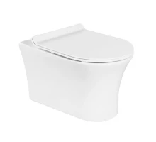 Подвесной унитаз BelBagno Ancona безободковый, белый, BB1224CHR-SM