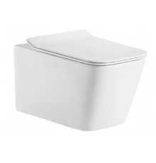 Подвесной унитаз Bravat Manno C21201UW-RUS сиденье с микролифтом, белый