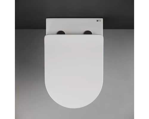 Приставной унитаз Ceramica Nova Highlight Rimless CN1812, безободковый, крышка с микролифтом