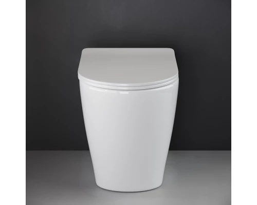 Приставной унитаз Ceramica Nova Highlight Rimless CN1812, безободковый, крышка с микролифтом