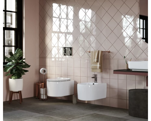 Подвесной безободковый унитаз Ceramica Nova Moments Rimless, крышка микролифт, CN3003