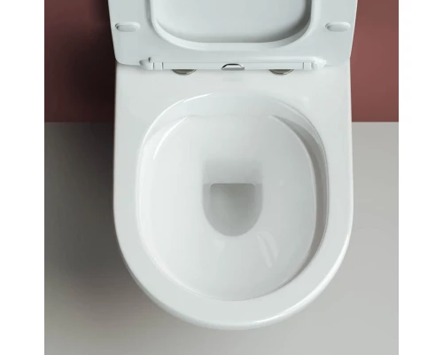 Подвесной унитаз Ceramica Nova Forma Rimless CN3009 безободковый, с сиденьем Soft Close