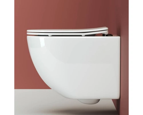 Подвесной унитаз Ceramica Nova Forma Rimless CN3009 безободковый, с сиденьем Soft Close