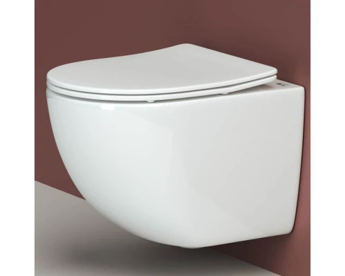 Подвесной унитаз Ceramica Nova Forma Rimless CN3009 безободковый, с сиденьем Soft Close