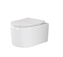 Подвесной безободковый унитаз Ceramica Nova Moments Rimless, крышка микролифт, CN3003