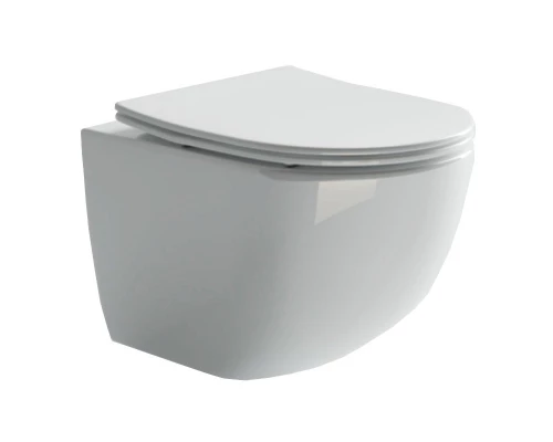 Подвесной унитаз Ceramica Nova Forma Rimless CN3009 безободковый, с сиденьем Soft Close