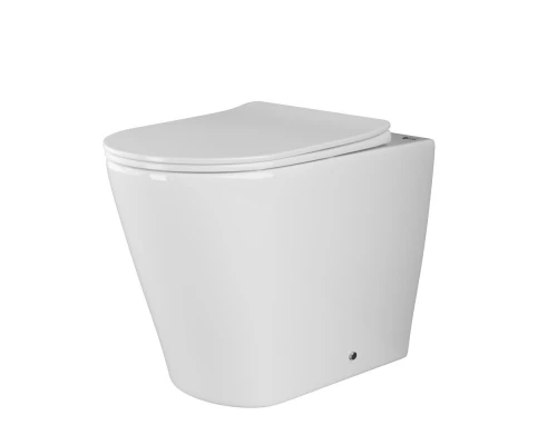 Приставной унитаз Ceramica Nova Highlight Rimless CN1812, безободковый, крышка с микролифтом