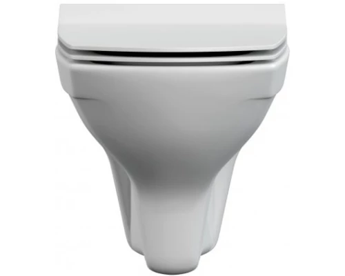 Инсталляция Cersanit Aqua Smart M40 кнопка Movi пластик, хром глянцевый, с унитазом Cersanit Carina XL CO DPL EO slim, микролифт, комплект, 63486