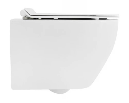 Подвесной безободковый унитаз Cezares Stylus 50.5 см, белый, CZR-513-TH-R