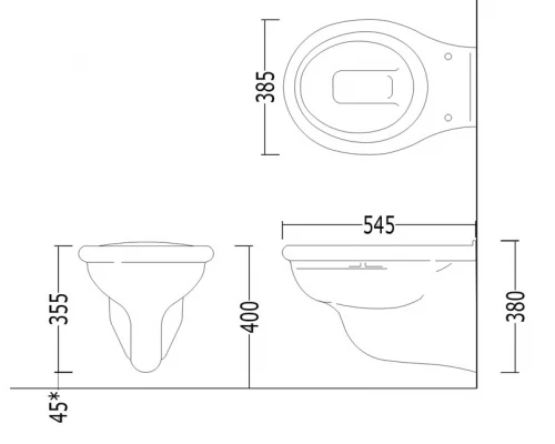 Подвесной унитаз Devon&Devon New Etoile IBWCSET