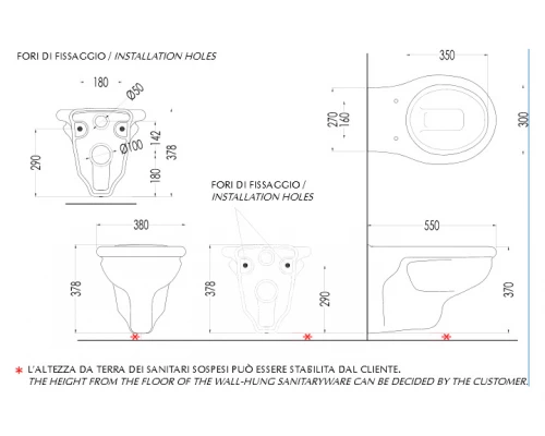 Подвесной унитаз Devon&Devon New Etoile IBWCSET