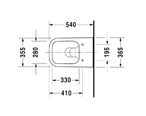 Подвесной унитаз Duravit Happy D.2 Plus 2222098900 36.5 x 54 см безободковый, с креплением Durafix, цвет антрацит матовый