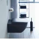 Подвесной унитаз Duravit Happy D.2 Plus 2222098900 36.5 x 54 см безободковый, с креплением Durafix, цвет антрацит матовый