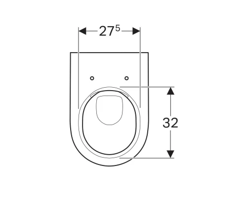 Подвесной унитаз Geberit Acanto 500.600.01.2, безободковый, белый Alpine