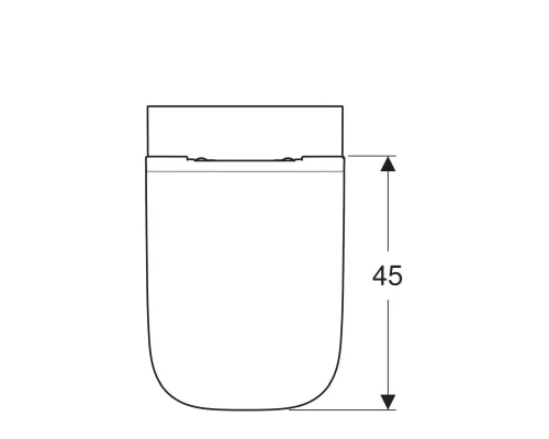 Подвесной унитаз Geberit Smyle Square 500.685.01.1 Rimfree, безободковый с крышкой-сиденьем микролифт