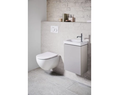 Инсталляция Geberit с безободковым унитазом Geberit Acanto Rimfree, 500.301.KJ.A, сиденье микролифт, комплект Идеальная пара