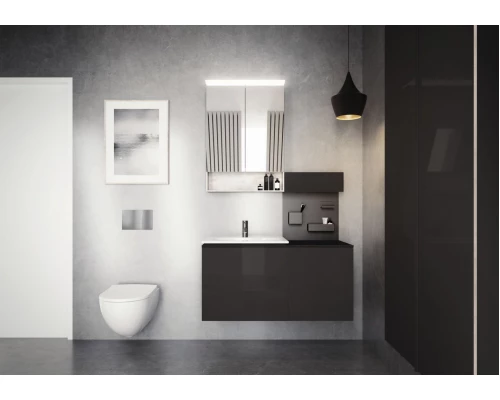 Инсталляция Geberit с безободковым унитазом Geberit Acanto Rimfree, 500.301.KJ.A, сиденье микролифт, комплект Идеальная пара