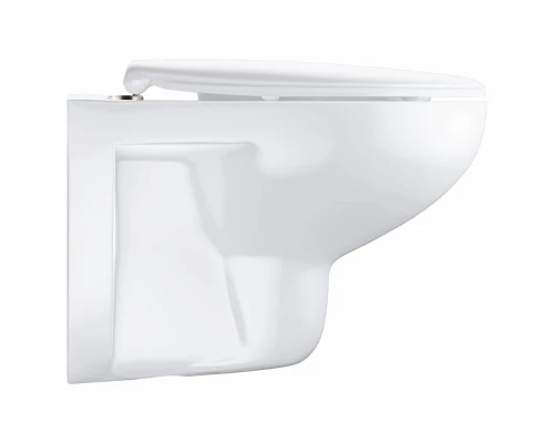 Подвесной унитаз Grohe Bau Ceramic 39351000, безободковый, крышка микролифт