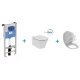 Инсталляция Ideal Standard ProSys E212101 с унитазом Connect Air AquaBlade E005401, сиденье микролифт, комплект