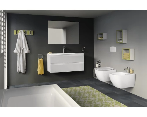 Подвесной безободковый унитаз Ideal Standard Tesi Rimless белый, сиденье микролифт, T355101