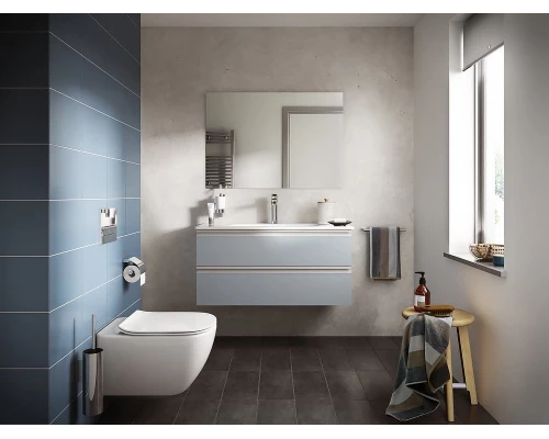 Подвесной безободковый унитаз Ideal Standard Tesi Rimless белый, сиденье микролифт, T355101