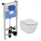 Инсталляция Ideal Standard Prosys с унитазом Tesi AquaBlade, T3868V1, сиденье микролифт, комплект