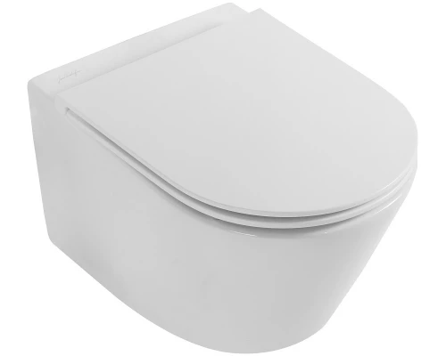 Инсталляция Jacob Delafon E21749RU-00 с безободковым унитазом Rodin+ EDY102, сиденье микролифт, клавиша хром, (E29025+E20858-CP+EDY102+E23280)