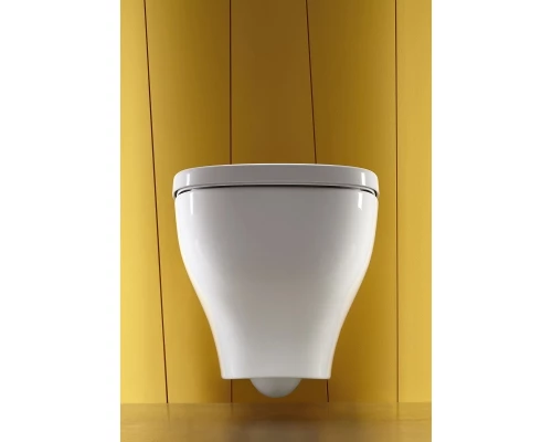 Инсталляция Jacob Delafon 40 см, с безободковым унитазом Struktura EDE102, сиденье тонкое микролифт, клавиша белая, комплект E21771RU-00 (E33131RU+EDE102+E70024+E4316-00)