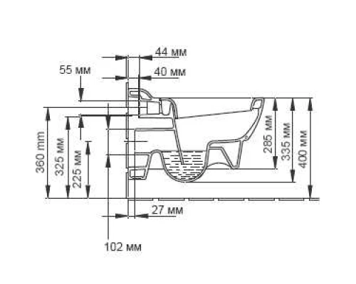 Подвесной унитаз Jacob Delafon Ove в комплекте с сиденьем E70005 SoftClose, E1585-00 (GM)