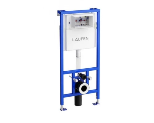 Инсталляция Laufen с безободковым унитазом Laufen Pro Rimless 8.6996.6.000.000.R, кнопка, сиденье микролифт, комплект Pack Laufen Pro Rimless