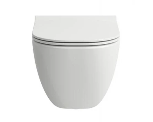 Подвесной унитаз Laufen Basal Combipack безободковый, крышка микролифт, крепление Easyfit, белый, 8.66E1.0.000.000.1