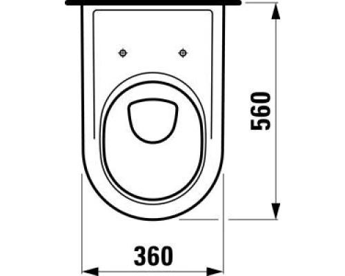 Подвесной унитаз Laufen Pro 8.2095.0.000.000.1