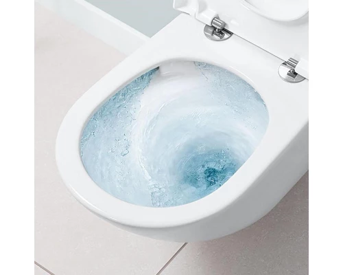Подвесной унитаз Villeroy&Boch Subway 3.0 с сиденьем QuickRelease и Soft-Closing, 4670TSR1, альпийский белый, CeramicPlus