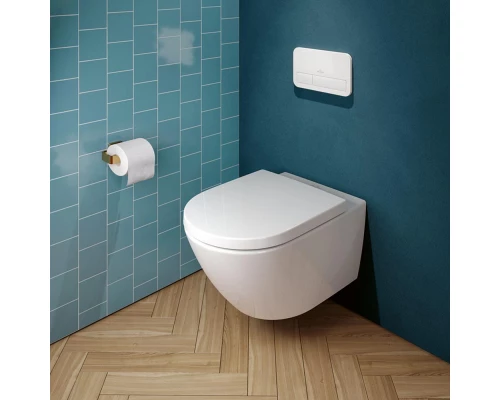 Подвесной унитаз Villeroy&Boch Subway 3.0 с сиденьем QuickRelease и Soft-Closing, 4670TS01, альпийский белый
