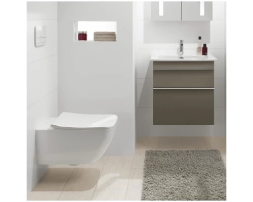 Подвесной безободковый унитаз Villeroy&Boch Venticello 4611RS01, крышка с микролифтом