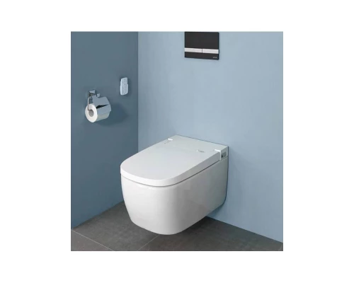 Подвесной унитаз подвесной VitrA V-Care Basik 5674B003-6193, с системой дозирования моющих и дезодорирующих средств,  крышка микролифт с функцией биде