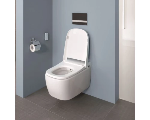 Подвесной унитаз подвесной VitrA V-Care Basik 5674B003-6193, с системой дозирования моющих и дезодорирующих средств,  крышка микролифт с функцией биде