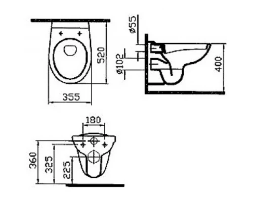 Подвесной унитаз Vitra Normus 6855B003-0101, белый