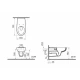Подвесной унитаз Vitra Conforma 5810B003-6234, безободковый, с сиденьем для людей с ограниченными возможностями