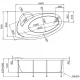 Ванна 1MarKa Julianna 160х95 см, левая/правая