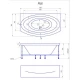 Ванна 1MarKa NEGA 170 х 94 см (01нег1795)