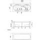 Прямоугольная ванна 1MarKa DINAMICA 180х80 (01ди1880)