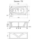 Ванна 1MarKa ELEGANCE, прямоугольная, 170 х 70 см (01эл1770)