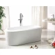Ванна акриловая Abber AB9205, цвет - белый, 180 х 84 х 54 см