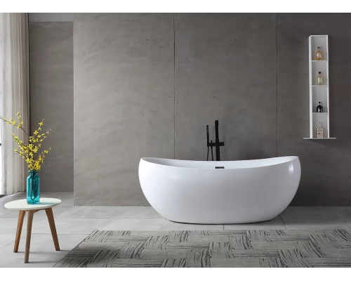 Ванна акриловая Abber AB9236, цвет - белый, 170 x 80 x 64 см