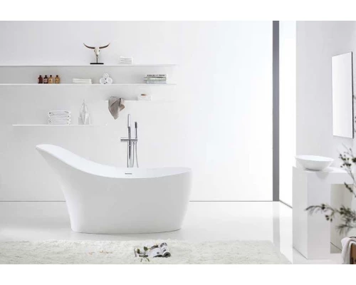 Ванна акриловая Abber AB9245, цвет - белый, 169 x 75 x 85 см
